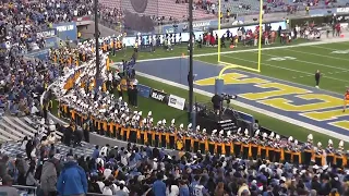 UCLA Marching Band at UCLA vs. USC Football, Bruin Warriors, Endzone Set