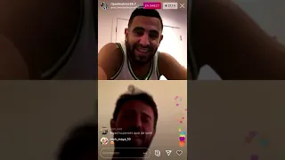 Riyad Mahrez LIVE Instagram Confinement avec Bernardo Silva