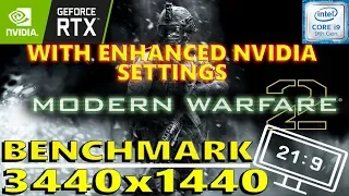 Call Of Duty Modern Warfare 2 - Enhanced Nvidia Settings - Benchmark - RTX 2080 ti - Ultrawide