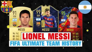 LIONEL MESSI | FIFA ULTIMATE TEAM HISTORY 😱🔥| FIFA 10 - FIFA 19
