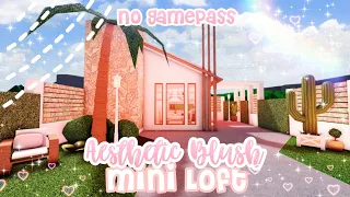 No Gamepass Blush Pink Aesthetic Mini Loft Speedbuild and Tour - iTapixca Builds