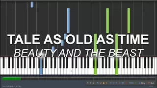 How to play "Tale As Old As Time" from 'Beauty and the Beast' - Piano tutorial, sheet music