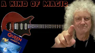 Queen - A kind of magic (guitar backing track) Wembley 86