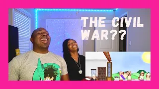 COUPLE REACTS To The American Civil War - OverSimplified (Part 1)