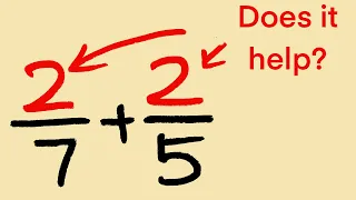 Adding fractions with the same numerator (5th grade math)