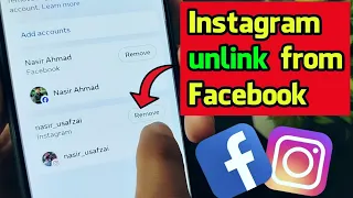 Instagram Facebook Connect Remove kaise kare | Instagram ko facebook se disconnect kaise kare