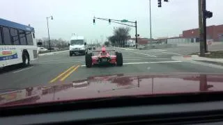 Indy car on the street in Indianapolis