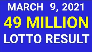 LOTTO RESULT TODAY 9PM MARCH 9 2021 6/42, 6/49, 6/58