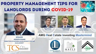 Property Management Tips for Landlords during COVID-19 - AMG Free Webinar