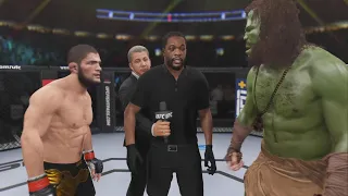 Khabib vs. Savage Hulk - EA Sports UFC 4 - Eagle Fights 🦅