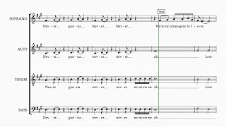 Never Gonna Give You Up SATB | Arr.  Jay Matharu