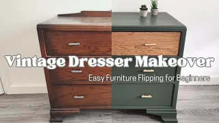 Vintage Dresser Flip | Easy Furniture Flipping for Beginners - Flipping for Profit!