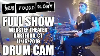 New Found Glory - FULL SHOW (Drum Cam) - Hartford, CT - 11-16-2019