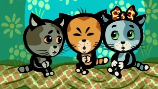 Поём с котятами - Три котенка караоке - Фрукты овощи друзья есть немытыми нельзя