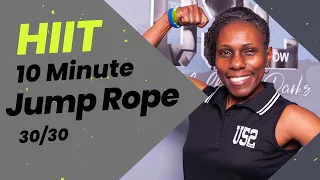 HIIT 10 Minute Jumprope | 30/30 | Rochelle T Parks