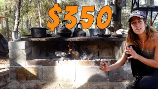 How to Build an Outdoor Kitchen & Wood Stove - low cost & offgrid