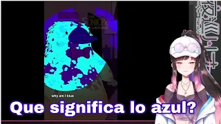 Que significa lo azul? 🔵😰 [Hana Yomeguri reacciona a memes]