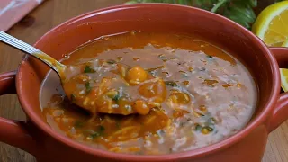 Moroccan lentil soup recipe that surprised me with its taste! Easy, Delicious and Healthy! (Harira)