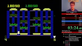 BurgerTime (Intellivision) 1 Loop in 6:09 [World Record]