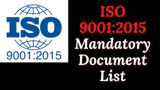 ISO 9001 2015 Mandatory Document List || Quality Management Complete Document List