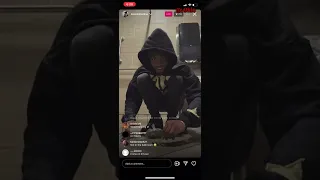 Lazer Dim 700 Trolls At a Gas Station & Rolls Up In a Public Bathroom Again on IG Live | 5/9/24