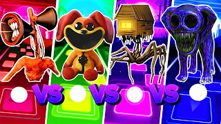 Siren Head exe vs DogDay character Poppy Play vs Spider House Head vs Zoonomaly 🌟 Tiles Hop EDM Rush