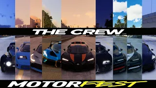 THE CREW MOTORFEST - ALL FASTEST BUGATTI CARS TOP SPEED TEST || FINALLY CHIRON SUPER SPORTS IS HERE