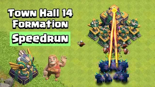 New Town Hall 14 Formation  Speedrun | Clash of Clans