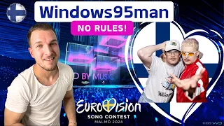 🇫🇮 Windows95man - No Rules! Live (EUROVISION 2024 FINLAND) REACTION