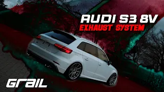 Audi S3 8V | 3,5 Zoll Straight Pipe | Klappenabgasanlage | Bipolar Exhaust by GRAIL