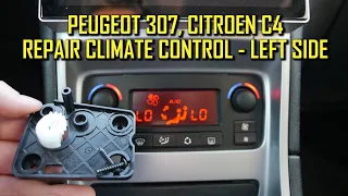 Repair climate control Left Side - Peugeot 307 and Citroen C4 - OE kit code 1607044080