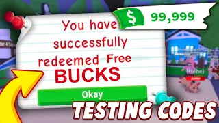 TRYING NEW SECRET ADOPT ME BUCKS CODES! Do They Really Work (Roblox 2020)