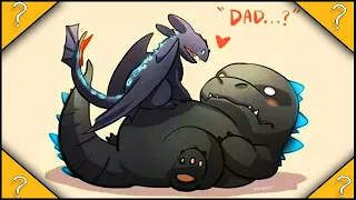 What if GODZILLA was in How to train your dragon