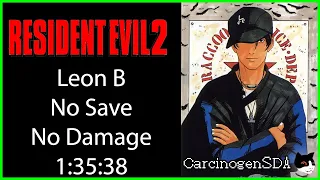 Resident Evil 2 (PSX) No Save, No Damage - Leon B - (1:35:38)