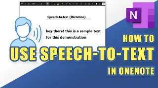 OneNote - How to Use SPEECH-TO-TEXT - Type With Your Voice (easy!)