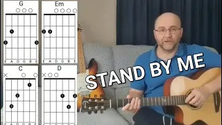 How to play Stand By Me by Ben E King. Easy Guitar Lesson Tutorial 🎤🎸