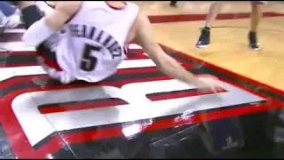 Trevor Ariza Flagrant Foul on Rudy Fernandez (March 09 2009)