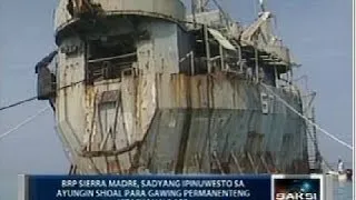 Saksi: BRP Sierra Madre sa Ayungin Shoal, puro kalawang na at tadtad ng butas