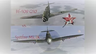 IL-2 Sturmovik: 1946 Rematch: Bf-109/G10 vs. Spitfire Mk. IX 1vs1 dogfight