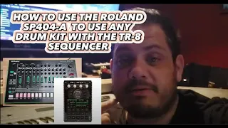 Roland SP404-A Tutorial - How to extend the TR8's sound bank with a midi cable