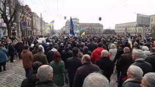 22.02.2014 Кировоград прощается с Героем Евромайдана Виктором Чмиленко