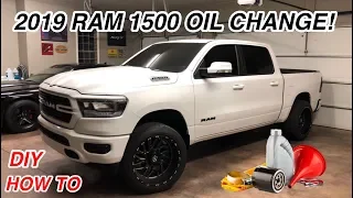 2019 RAM 1500 5.7L HEMI OIL CHANGE! *STEP BY STEP*