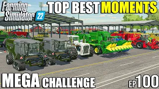 MEGA Challenge TOP BEST MOMENTS - Episode 100 | MEGA Challenge | Farming Simulator 22 Timelapse