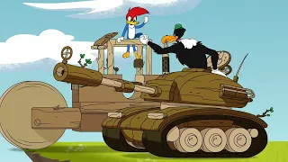 Guerra del bosque | El Pájaro Loco | Dibujos animados para niños | WildBrain Niños