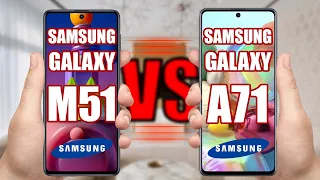 Samsung Galaxy M51 vs Samsung Galaxy A71 (Display Type of M51 is Super AMOLED+, not IPS)