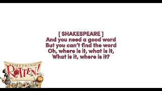 Hard To Be The Bard | Lyric Video | Something Rotten