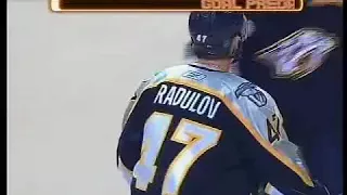 Alex Radulov's gorgeous wrister vs Red Wings in his rookie season (13 mar 2007)