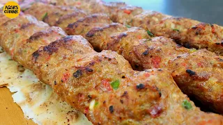 Turkish Adana Kebab ORIGINAL Recipe | Turkish Kebab Without Grill by Aqsa's Cuisine | Turkish Kebab