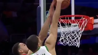 Tatum and Kevin Knox  POSTERIZE Ben Simmons on back-to-back nights 😮