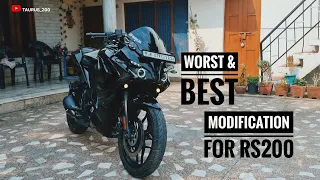 WORST & BEST MODIFICATION FOR PULSAR RS200 || TAURUS_200 ||🖤